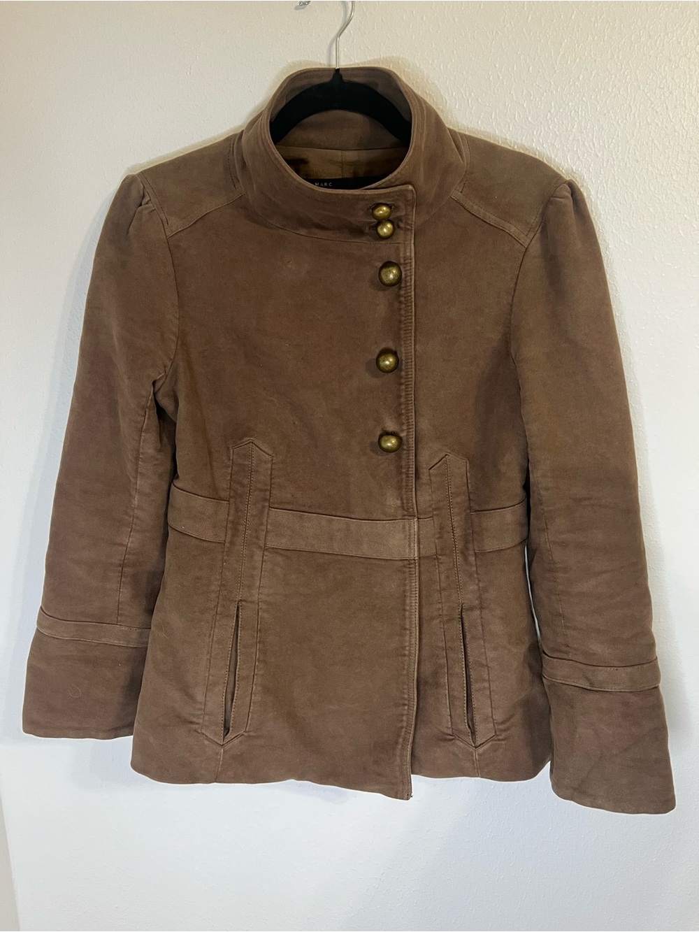 Marc Jacobs Brown Stand-Collar Jacket